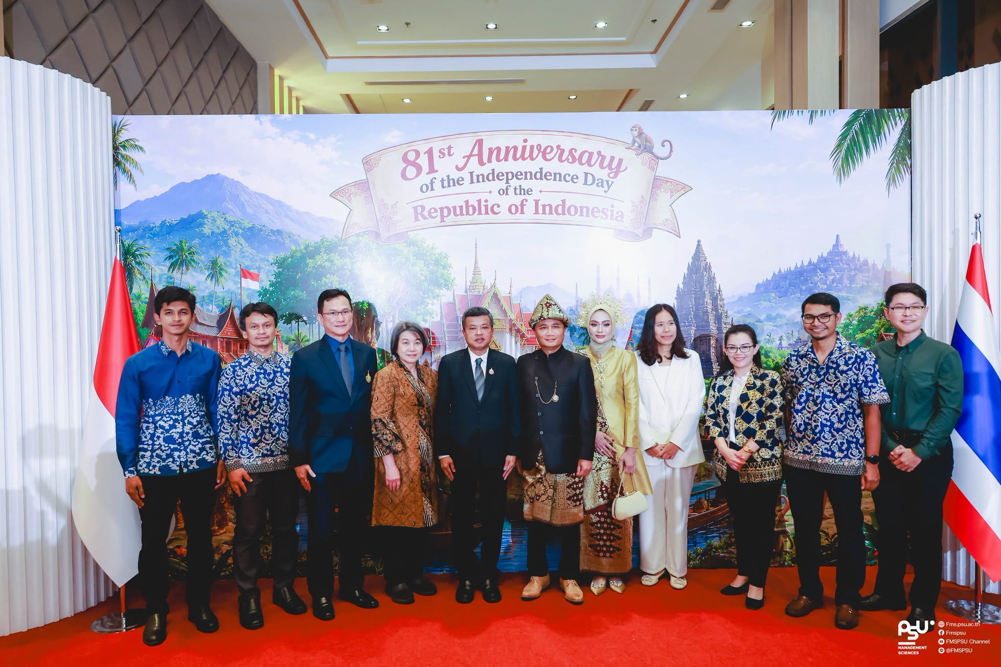 Faculty of Management Sciences, Prince of Songkla University  Joins the Celebration of the 81st Anniversary of the Independence Day of the Republic of Indonesia