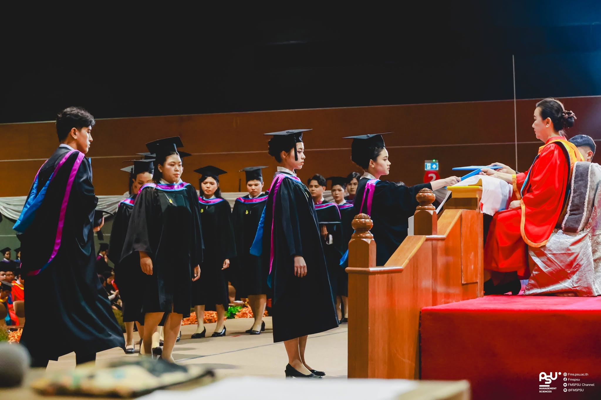ภาพบรรยากาศวันฝึกซ้อมใหญ่บัณฑิตงานพิธีพระราชทานปริญญาบัตร คณะวิทยาการจัดการ ประจำปีการศึกษา 2568 วันที่ 20 กันยายน 2569